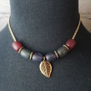 Fall Leaf Necklace 